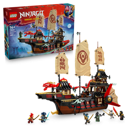 LEGO 71848 Ninjago The Temple Bounty with Movable Sails, plus 6 Minifigures Incl. Cole Zane & Nya
