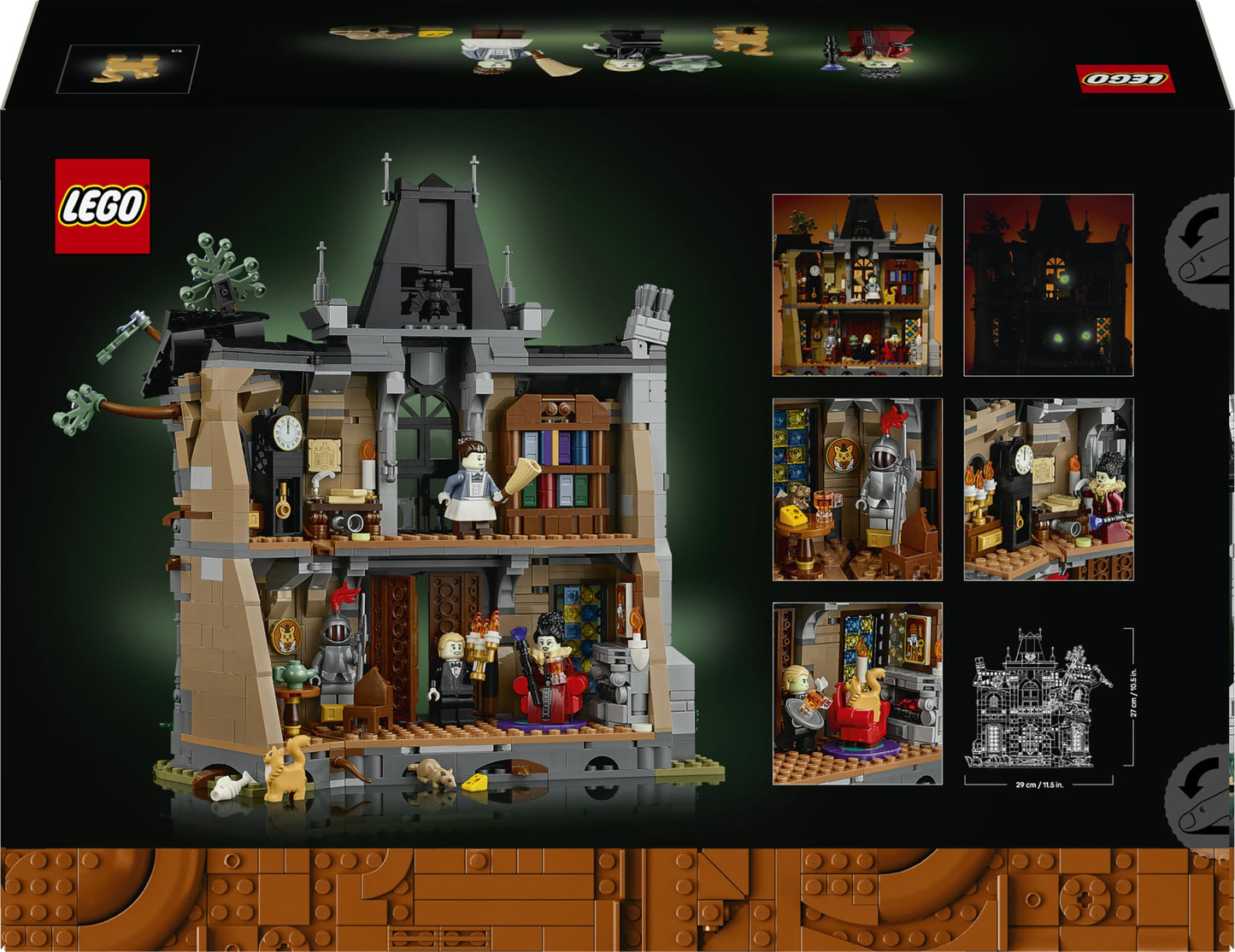 LEGO 11383 Icons Mayor Manor with Gothic Interior & 3 Glow-in-the-Dark Minifigures