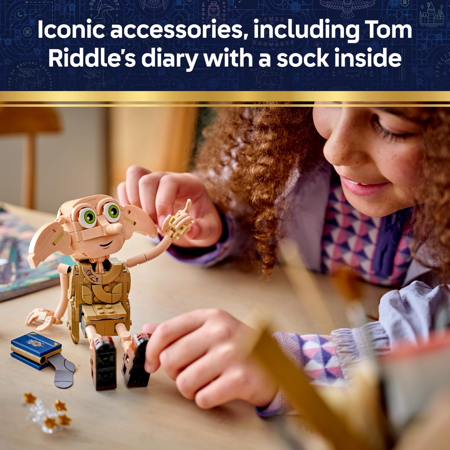 LEGO 76469 Harry Potter 2 in 1 Dobby the Free Elf Toy - Model Kit Transforms into a Kreacher Figure