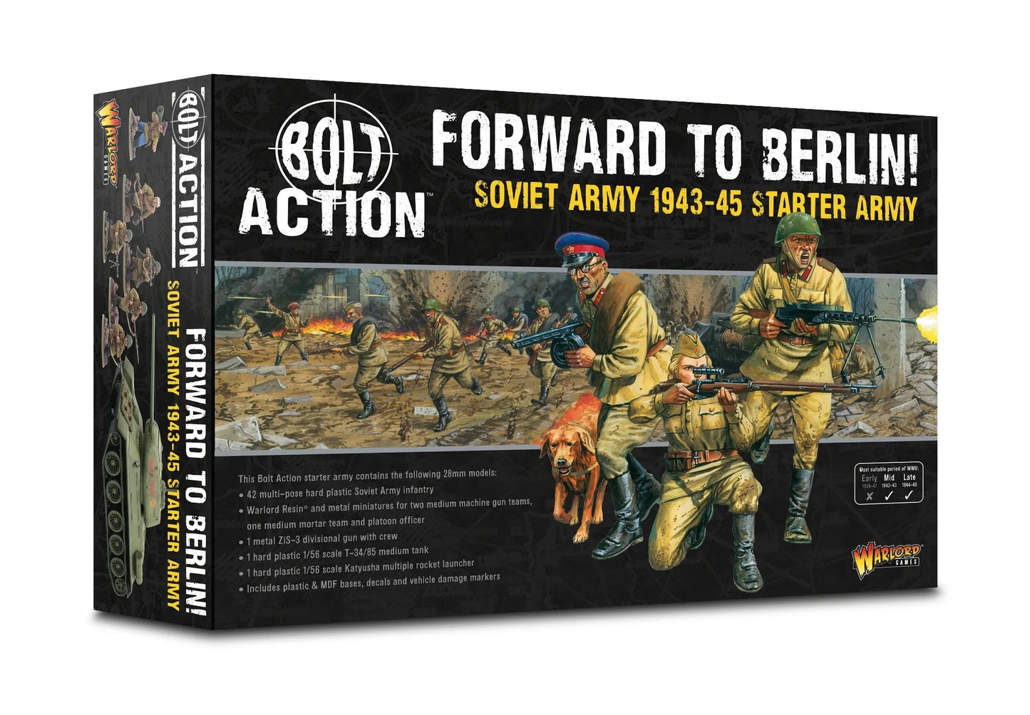 Forward to Berlin! - Soviet 1943-45 Starter Army - 28mm Scale - Bolt Action - Warlord Games