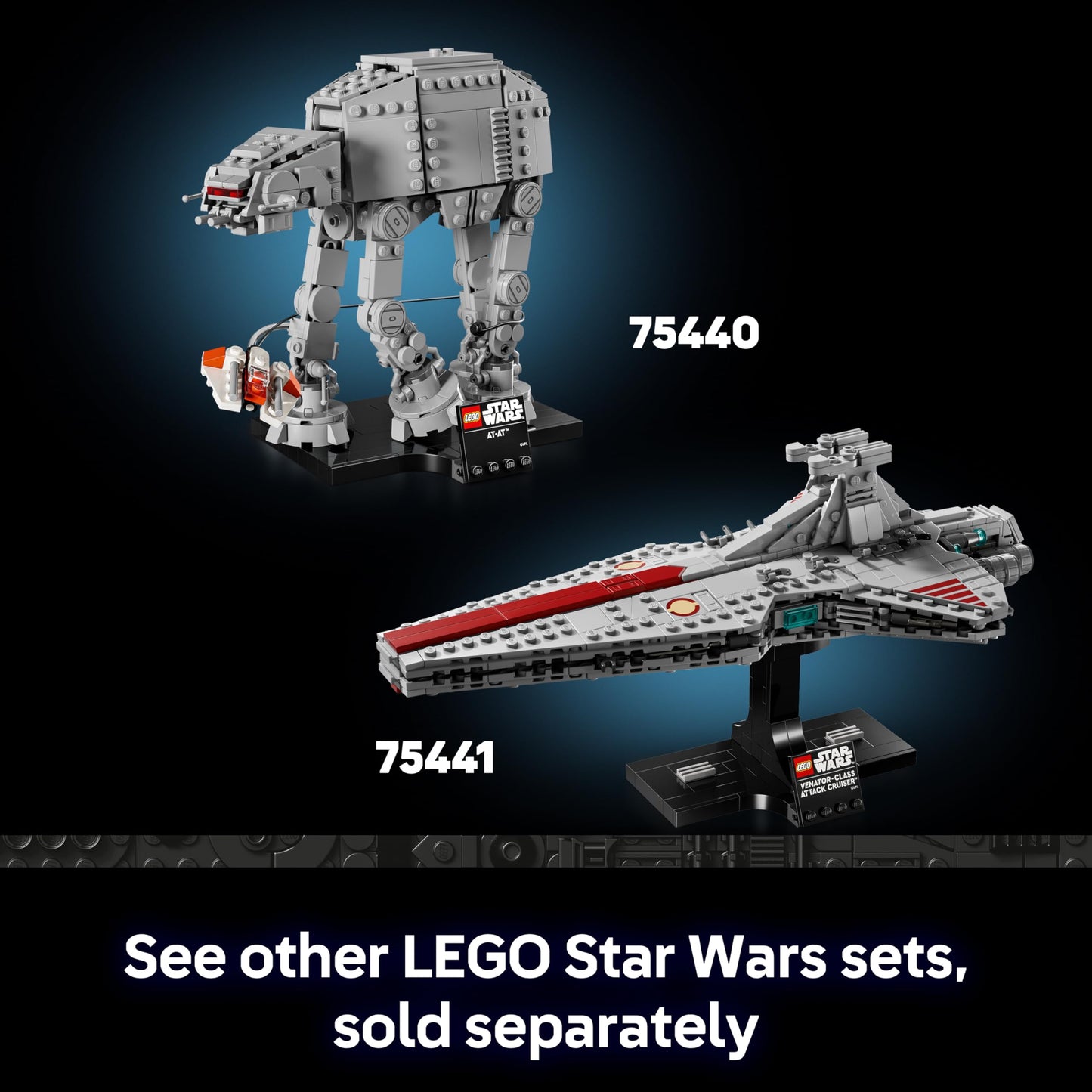 LEGO 75440 Star Wars 75440 AT-AT Building Set for Adults - Display Model Kit with Snowspeeder, Stand & Nameplate