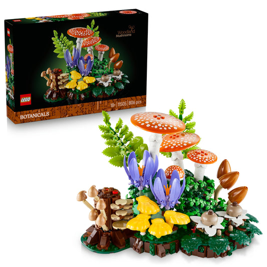 LEGO 11505 Botanicals Woodland Mushrooms incl. a Toadstool & Faux Flowers