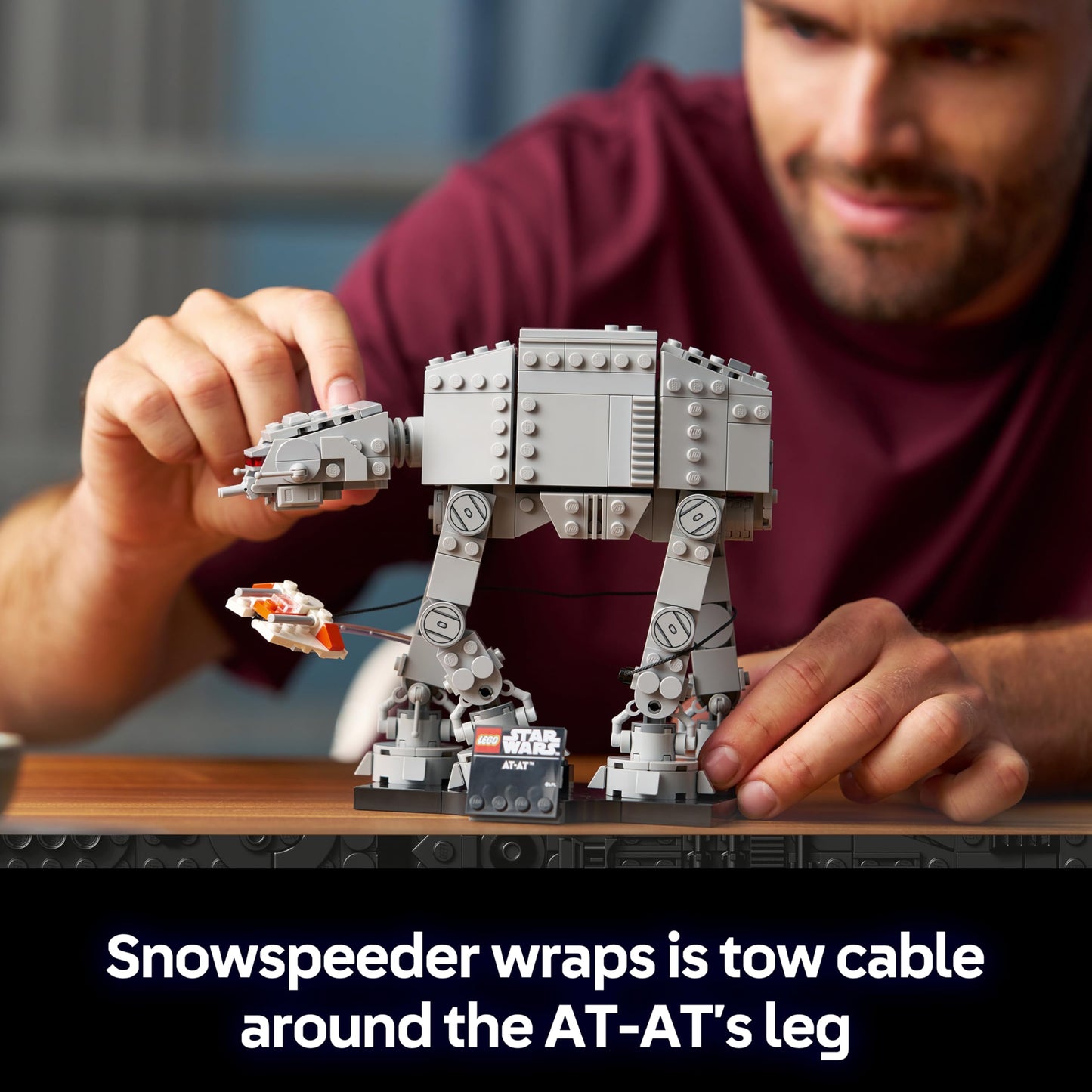 LEGO 75440 Star Wars 75440 AT-AT Building Set for Adults - Display Model Kit with Snowspeeder, Stand & Nameplate