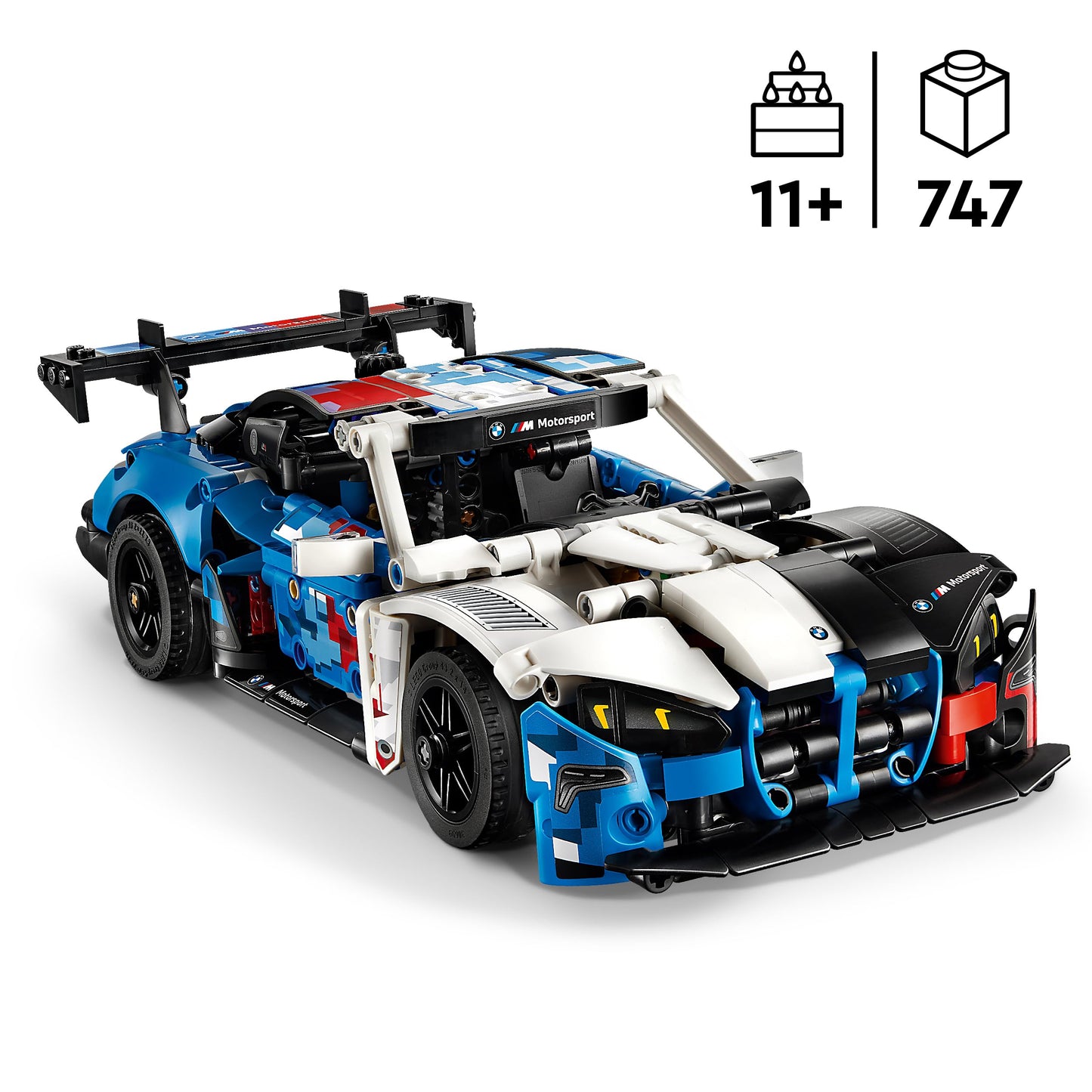 LEGO 42226 Technic BMW M4 GT3 EVO Race Car Toy - Model Kit with V6 Engine, Steering & Opening Doors