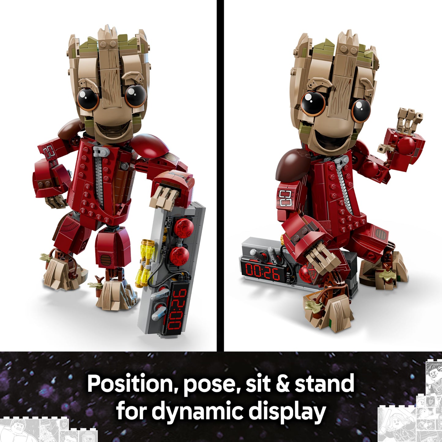 LEGO 76341 Marvel Ravager Jumpsuit Groot Figure