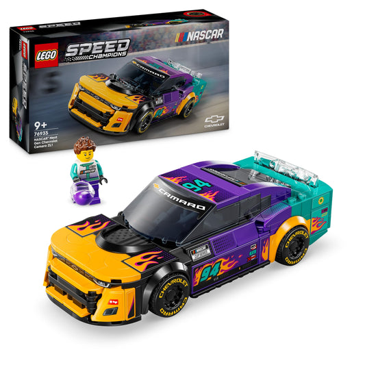 LEGO 76935 Speed Champions NASCAR Next Gen Chevrolet Camaro ZL1 Race Car Toy, Vehicle