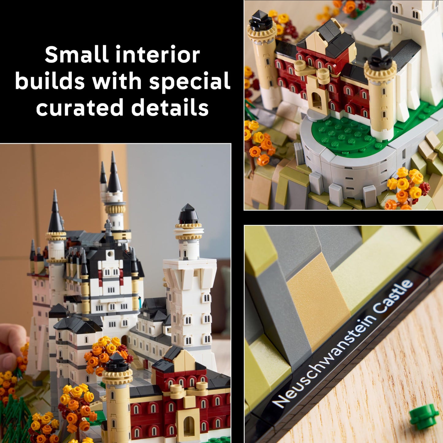LEGO 21063 Architecture Neuschwanstein Castle - incl. Towers, Courtyards & a Detailed Interior