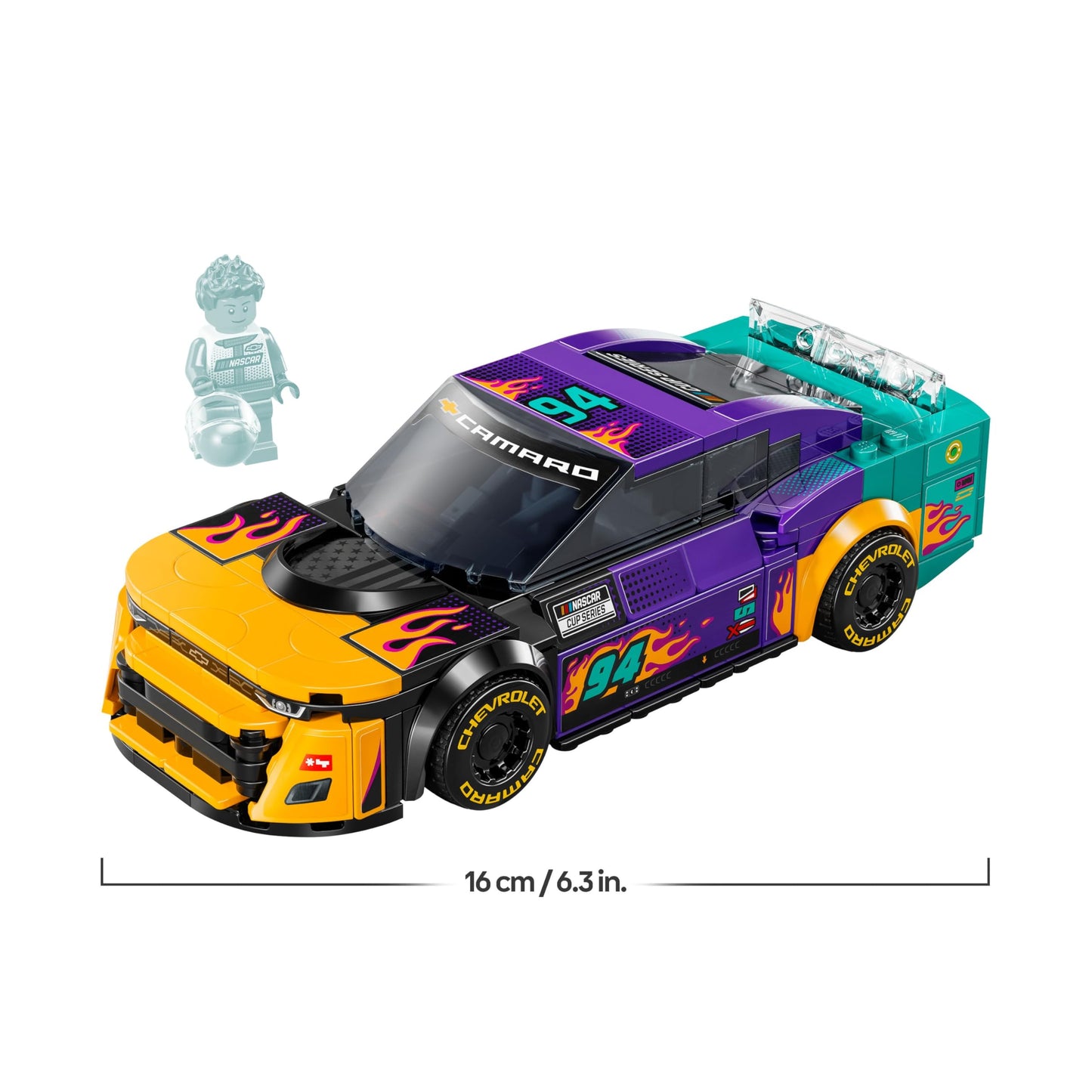 LEGO 76935 Speed Champions NASCAR Next Gen Chevrolet Camaro ZL1 Race Car Toy, Vehicle