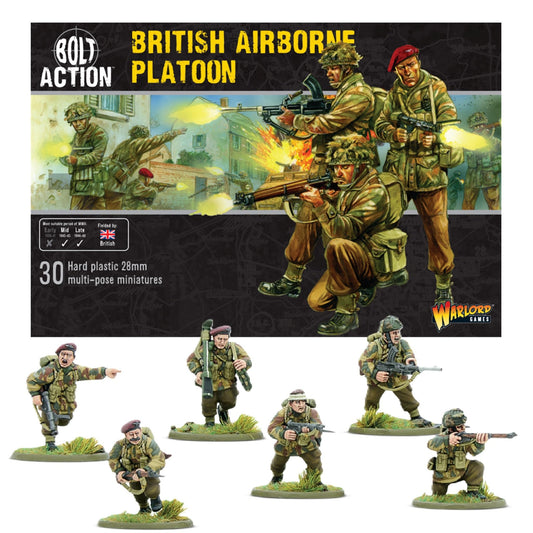 Bolt Action : British Airborne Allied Paratroopers - 28mm Scale - Warlord Games