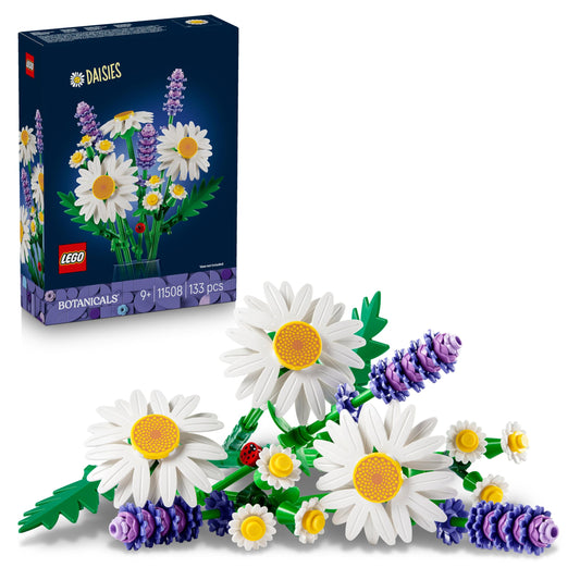 LEGO 11508 Botanicals Daisies - Artificial Flower Bouquet with Faux Daisies & Lavender