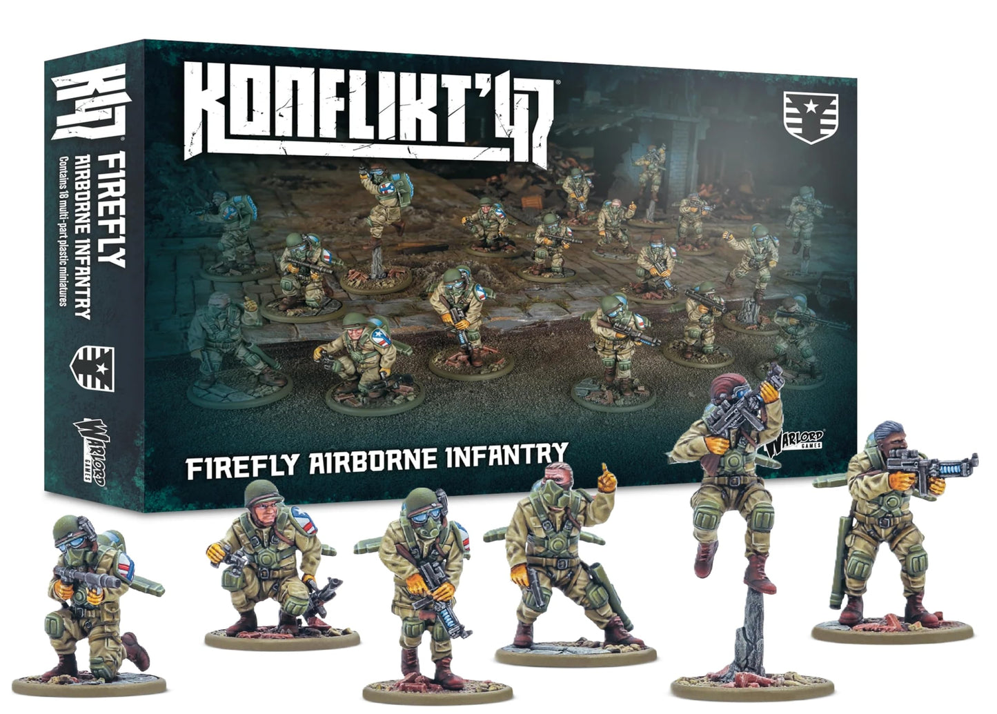 Konflikt 47' Firefly Airborne Infantry - United States - 28mm Scale - Warlord Games