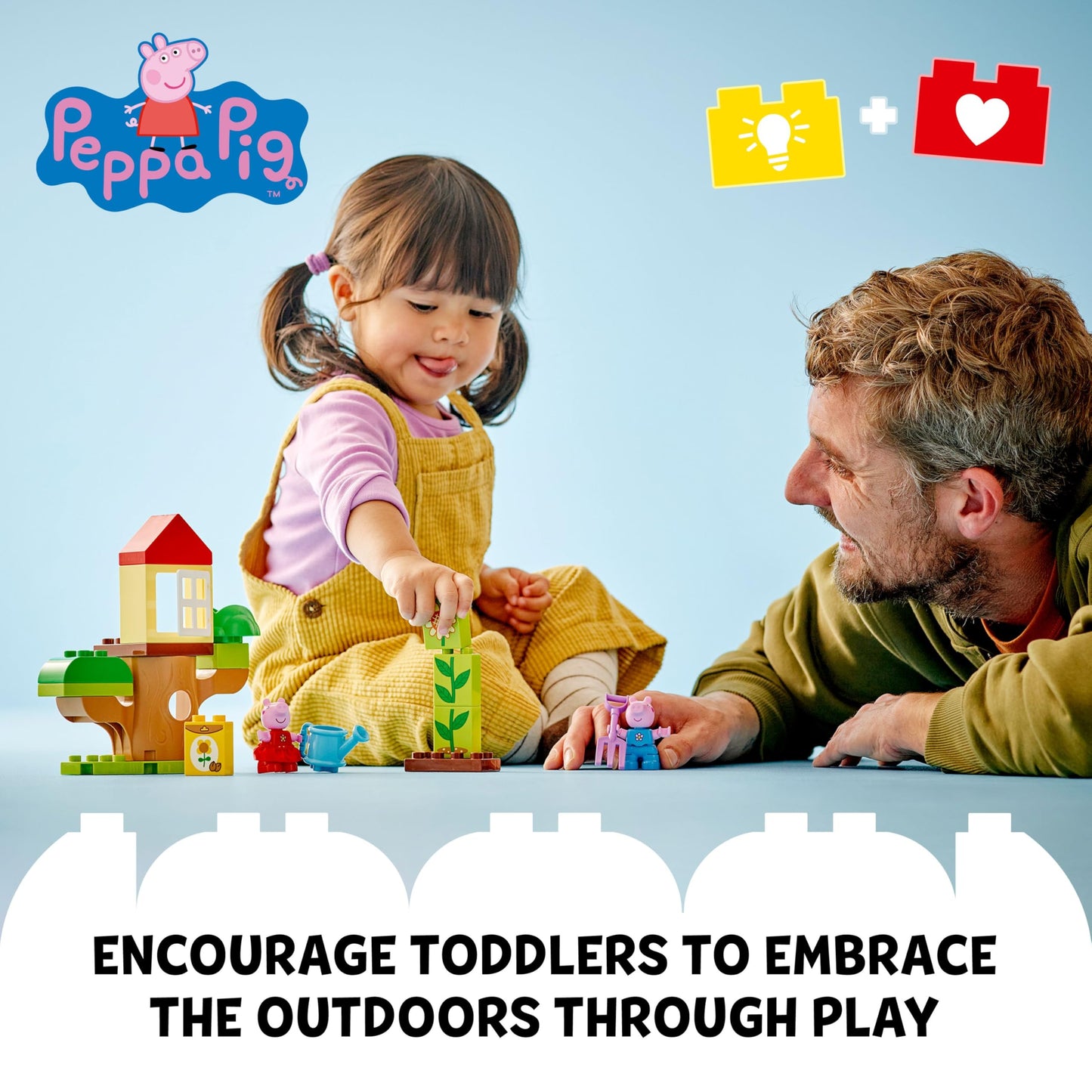 LEGO 10431 DUPLO Peppa Pig Garden and Tree House with 2 Figures, Flower Bricks and Accessories