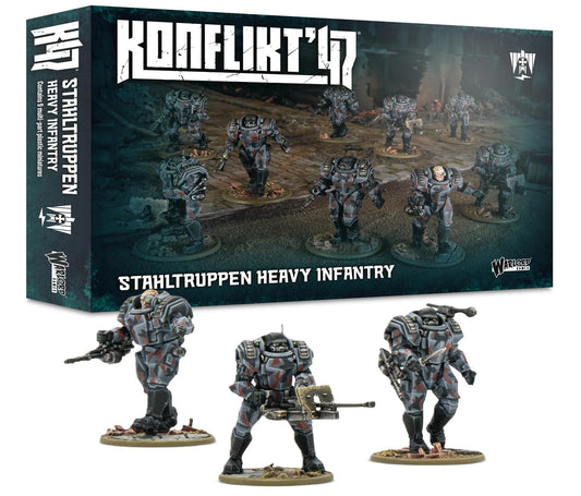 Konflikt 47' Stahltruppen Heavy Infantry - Axis Miniatures - 28mm Scale - Warlord Games