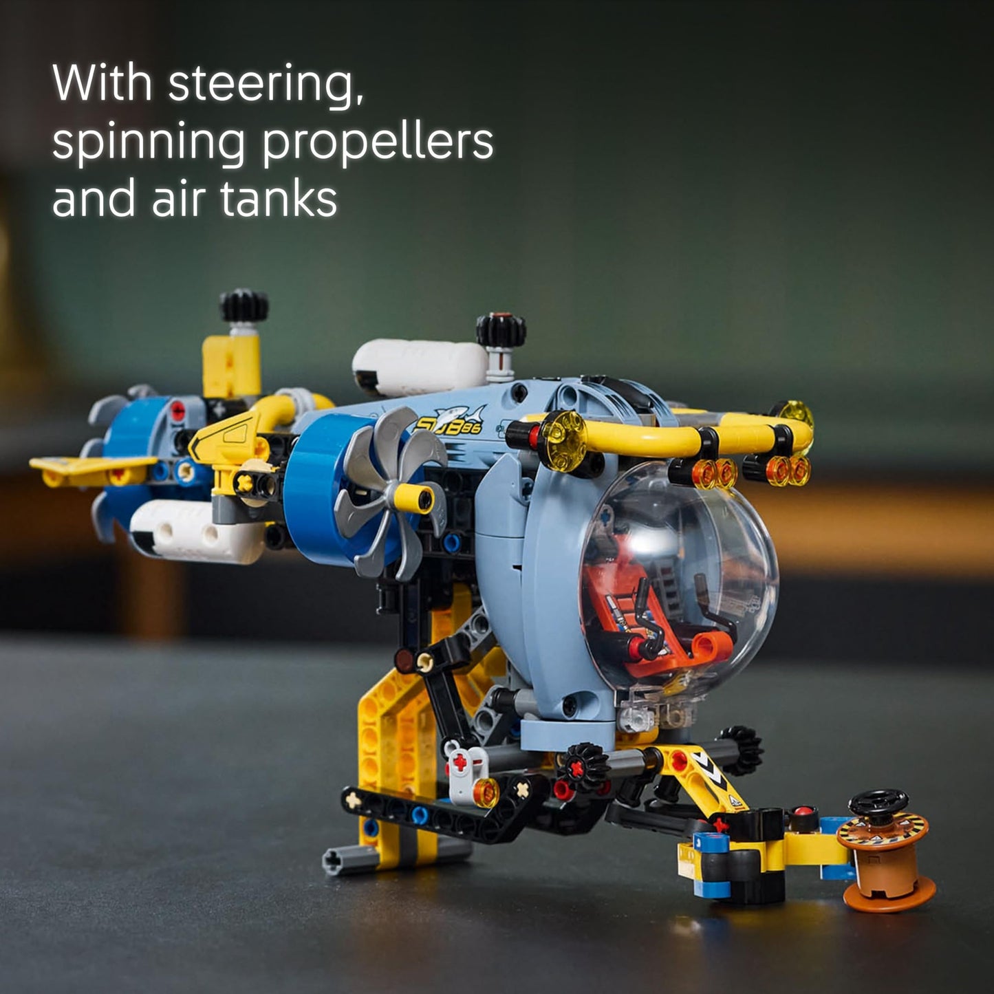 LEGO 42201 Technic Deep-Sea Research Submarine with Spinning propellers