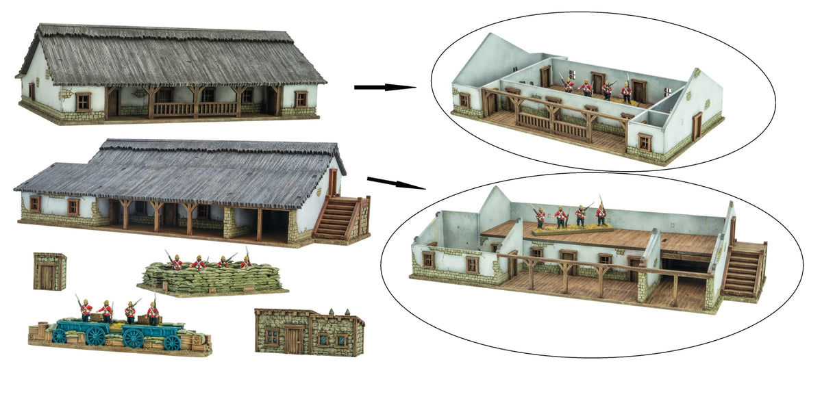 Black Powder Epic Battles : Zulu - Rorke's Drift Battle Set - Warlord Games