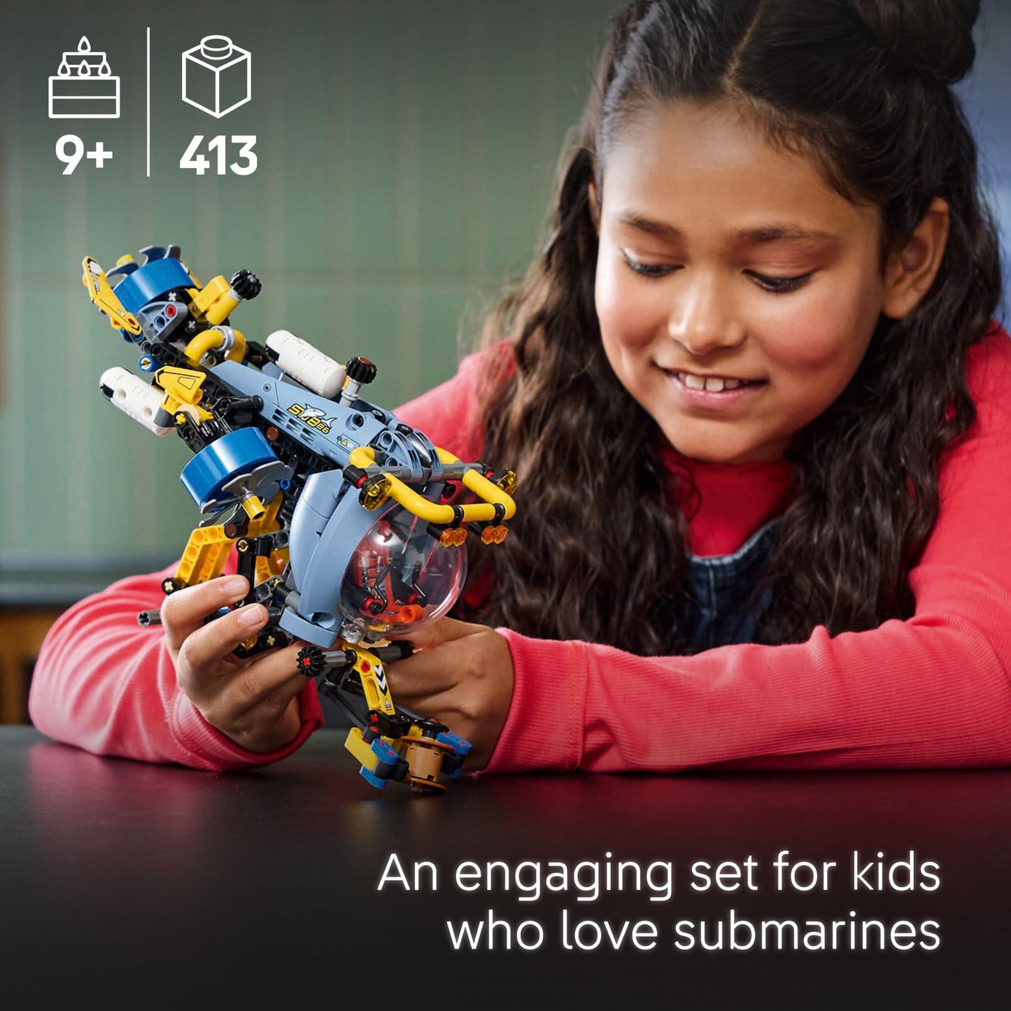 LEGO 42201 Technic Deep-Sea Research Submarine with Spinning propellers