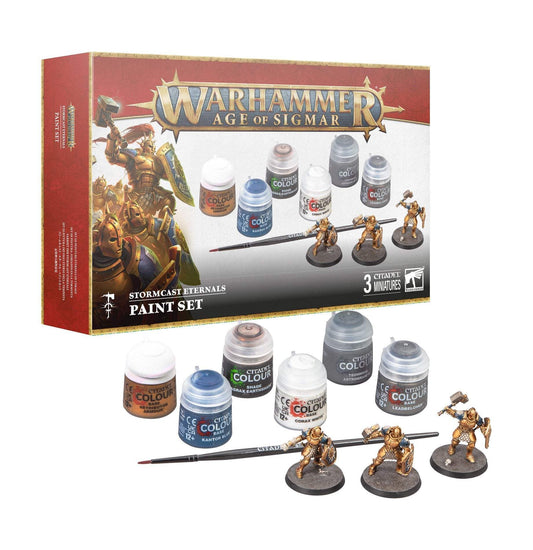 Warhammer Age of Sigmar - Stormcast Eternals + Paint Set (2024 3rd Edition) - Games Workshop FBA