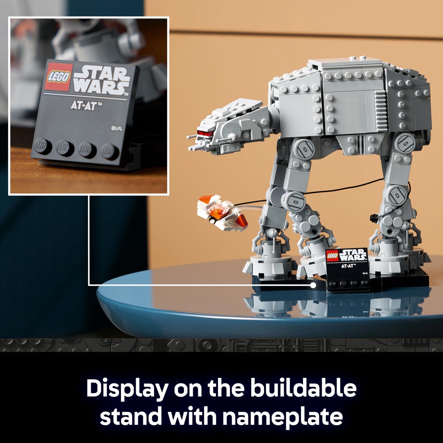 LEGO 75440 Star Wars 75440 AT-AT Building Set for Adults - Display Model Kit with Snowspeeder, Stand & Nameplate