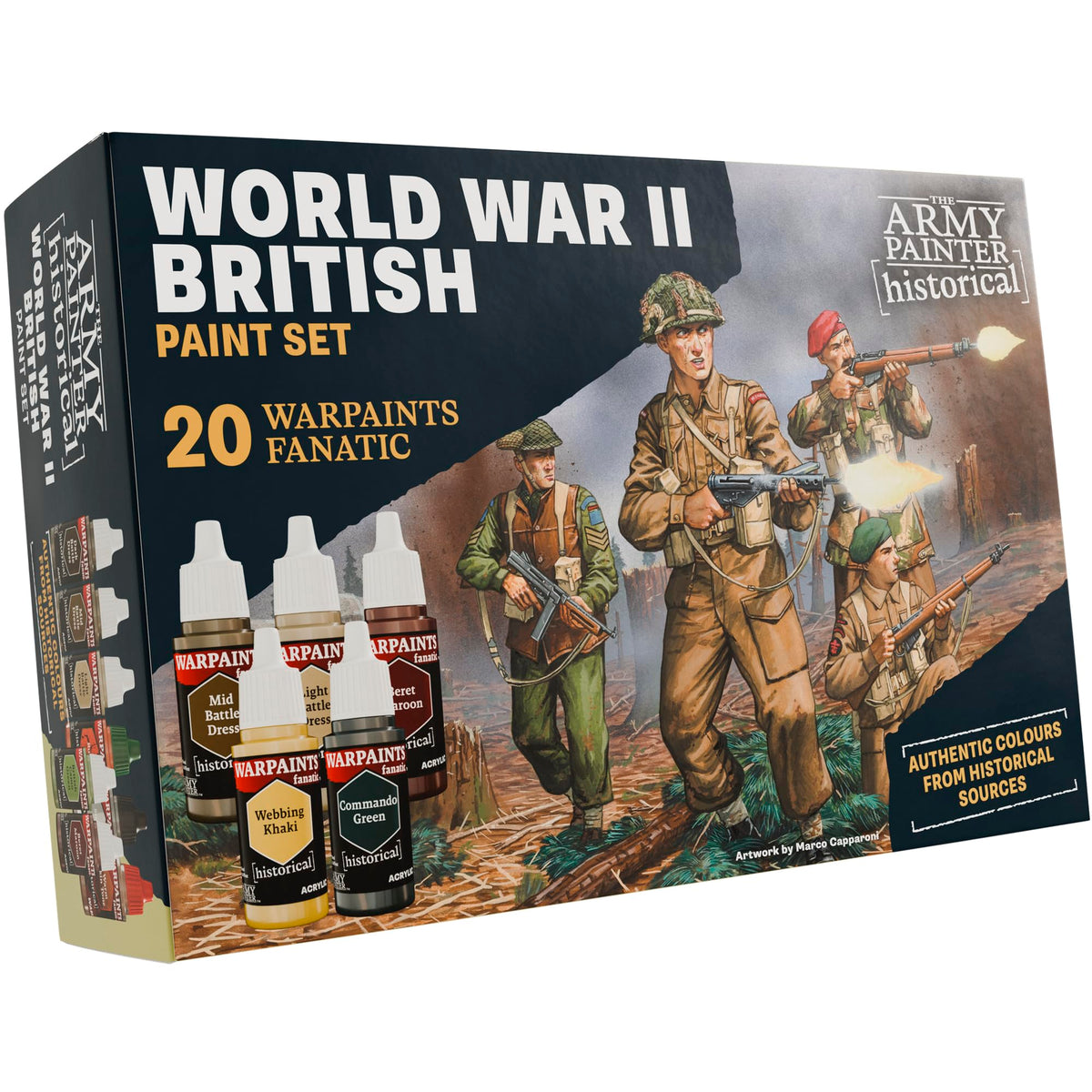 Historical : WWII British Paint Set - 20x18ml Acrylic Paints - The Army Painter