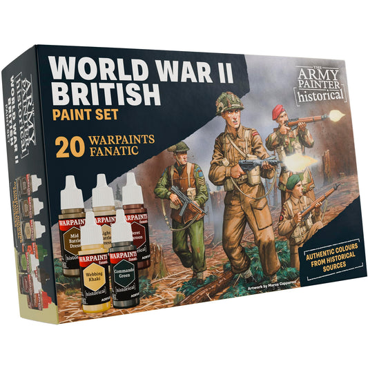 Historical : WWII British Paint Set - 20x18ml Acrylic Paints - The Army Painter