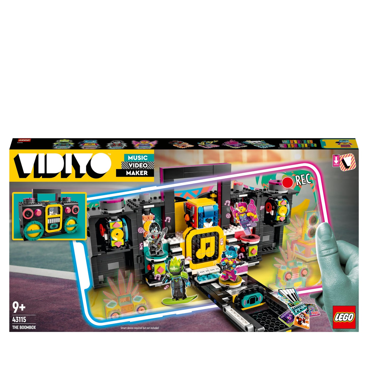 LEGO 43115 VIDIYO The Boombox BeatBox BeatBox Music Video Maker Musical Toy for Kids, Augmented Reality Set with App