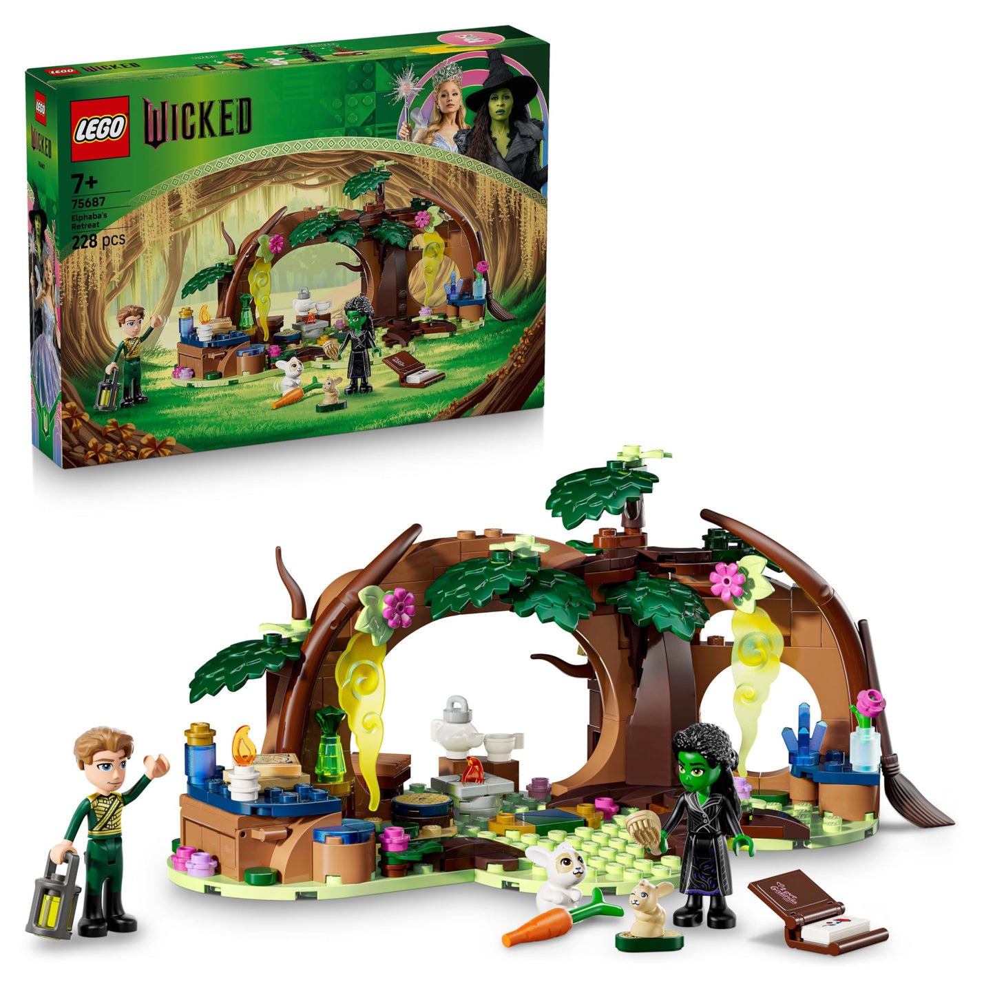 LEGO Wicked Elphaba's Retreat with 2 Mini Dolls & 2 Animal Figures plus Accessories