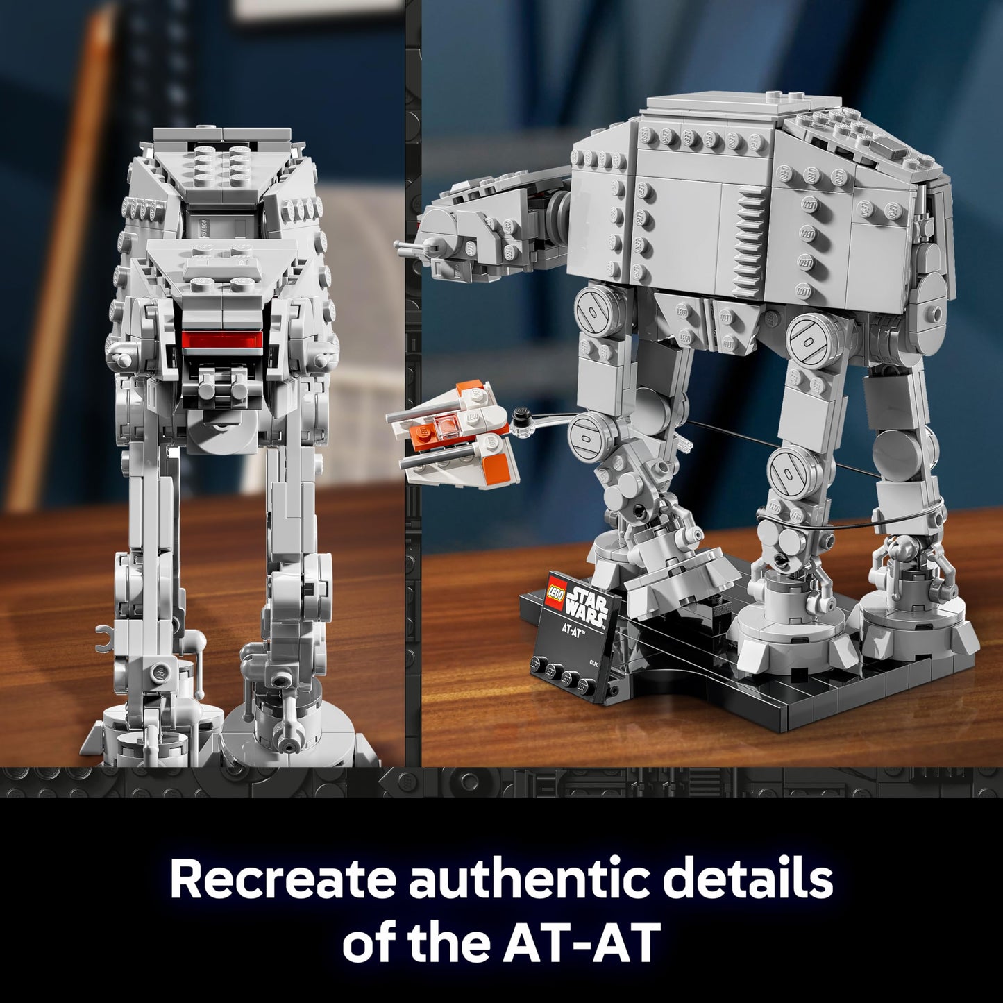 LEGO 75440 Star Wars 75440 AT-AT Building Set for Adults - Display Model Kit with Snowspeeder, Stand & Nameplate