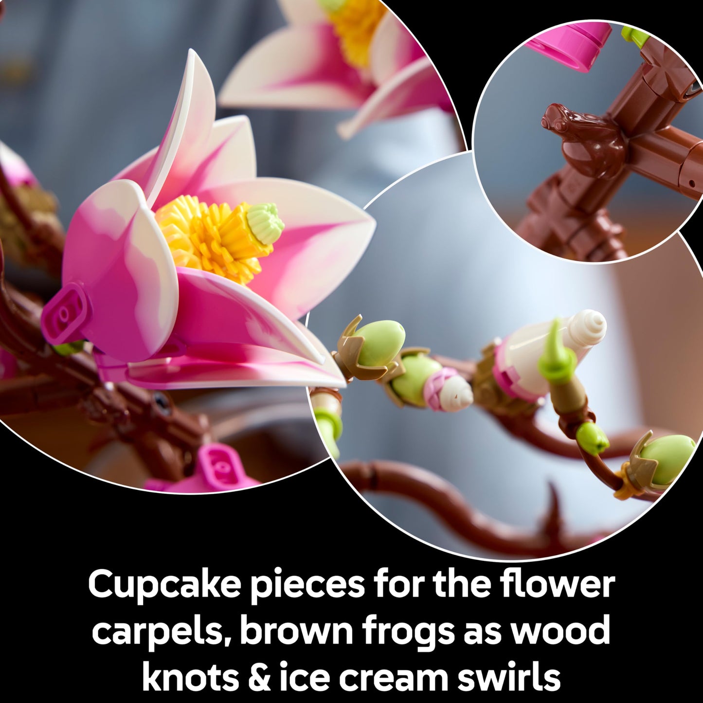 LEGO 11510 Botanicals Magnolia Branches - Artificial Flowers Set for Adults