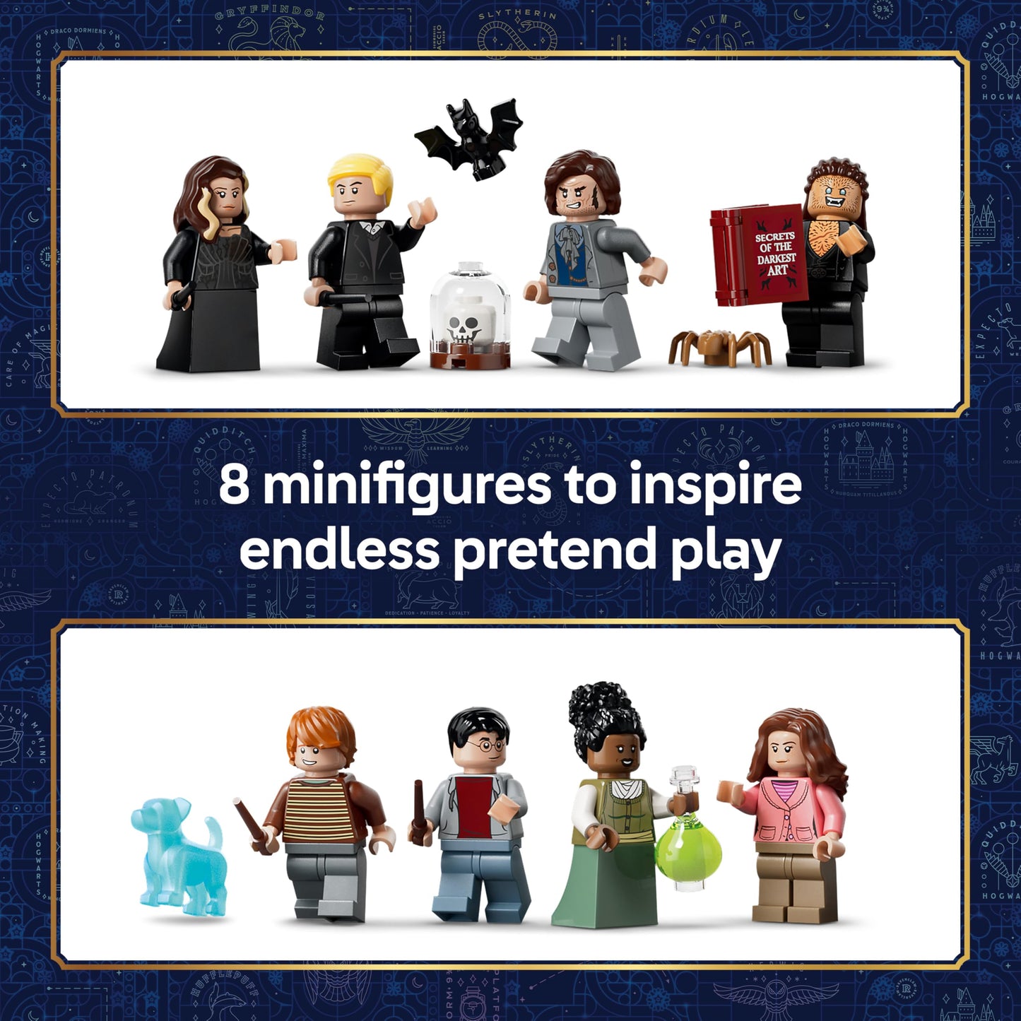 LEGO 76471 Harry Potter Knockturn Alley Wizarding Shops - with 8 Minifigures & Collectible Patronus