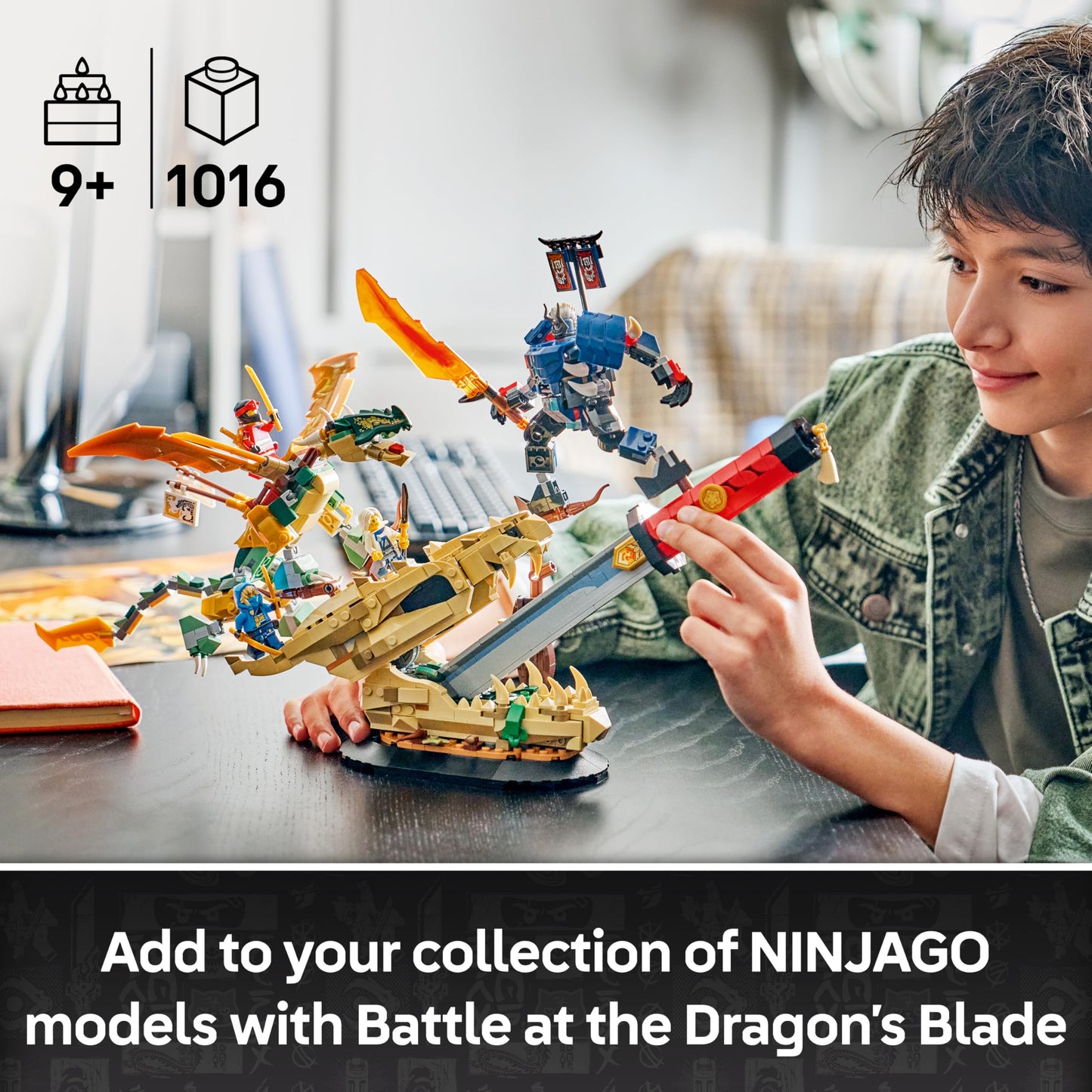 LEGO 71871 Ninjago Battle at the Dragon's Blade incl. Dragon, Mech Action Figure & 4 Minifigures w/Katanas