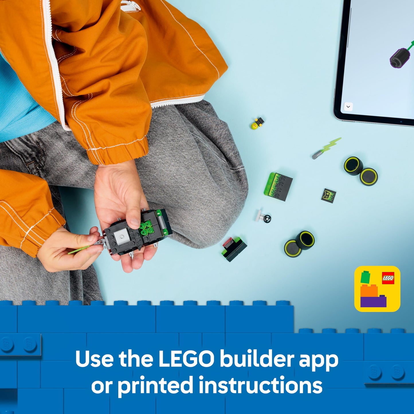 LEGO 60484 City Rides – Gaming Race Car Toy - Mini Building Set with a Driver Junior Minifigure - Party Bag Fillers