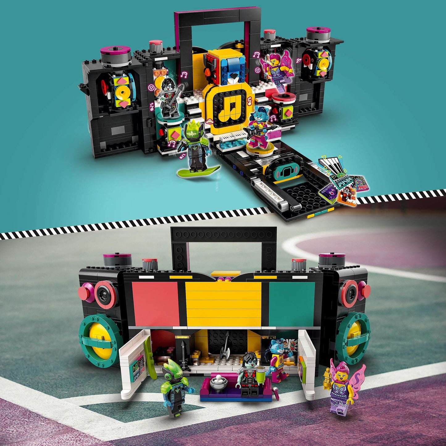 LEGO 43115 VIDIYO The Boombox BeatBox BeatBox Music Video Maker Musical Toy for Kids, Augmented Reality Set with App