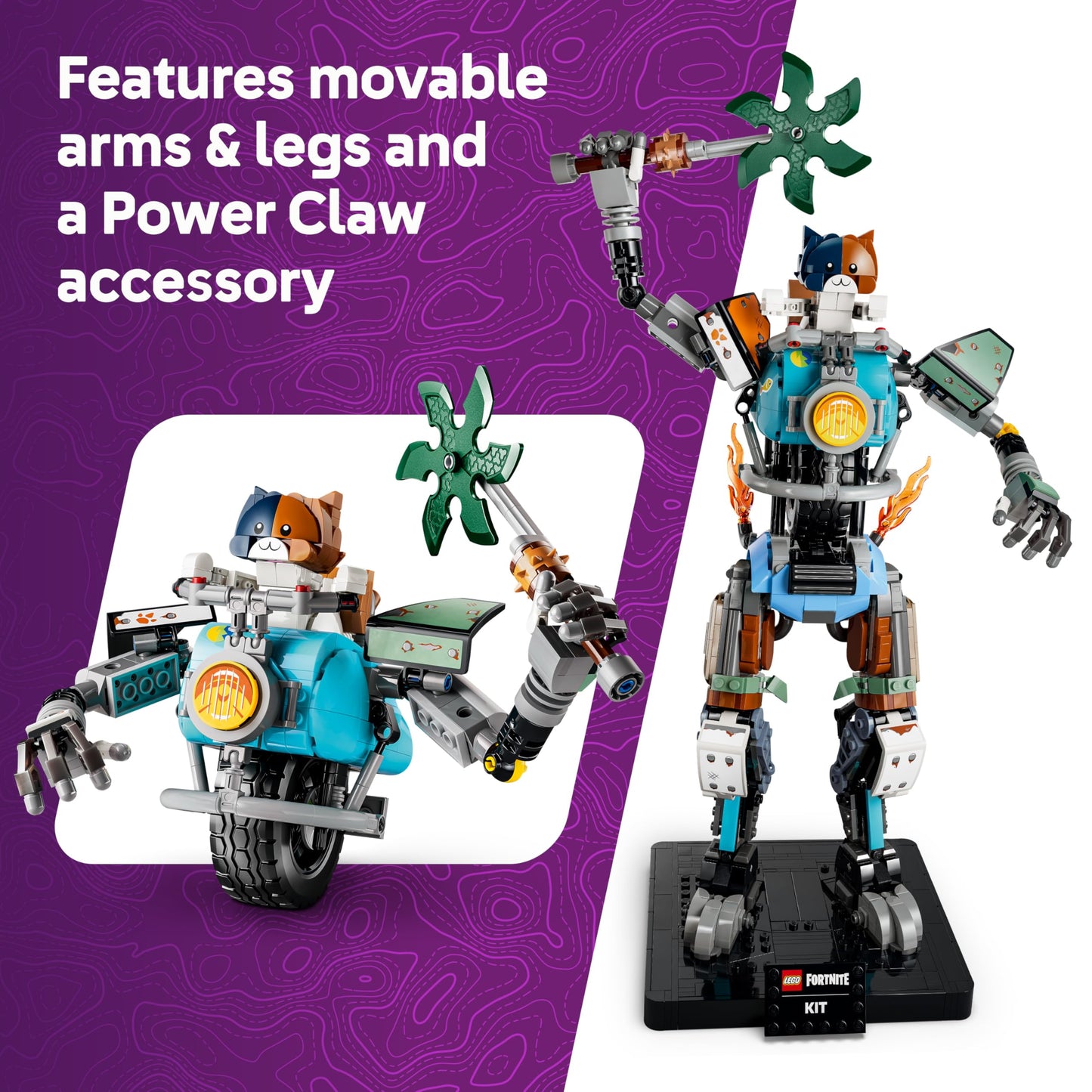 LEGO 7781 Fortnite KIT Toy - Interactive Figure w/Power Claw Pickaxe & Spinning Wheel