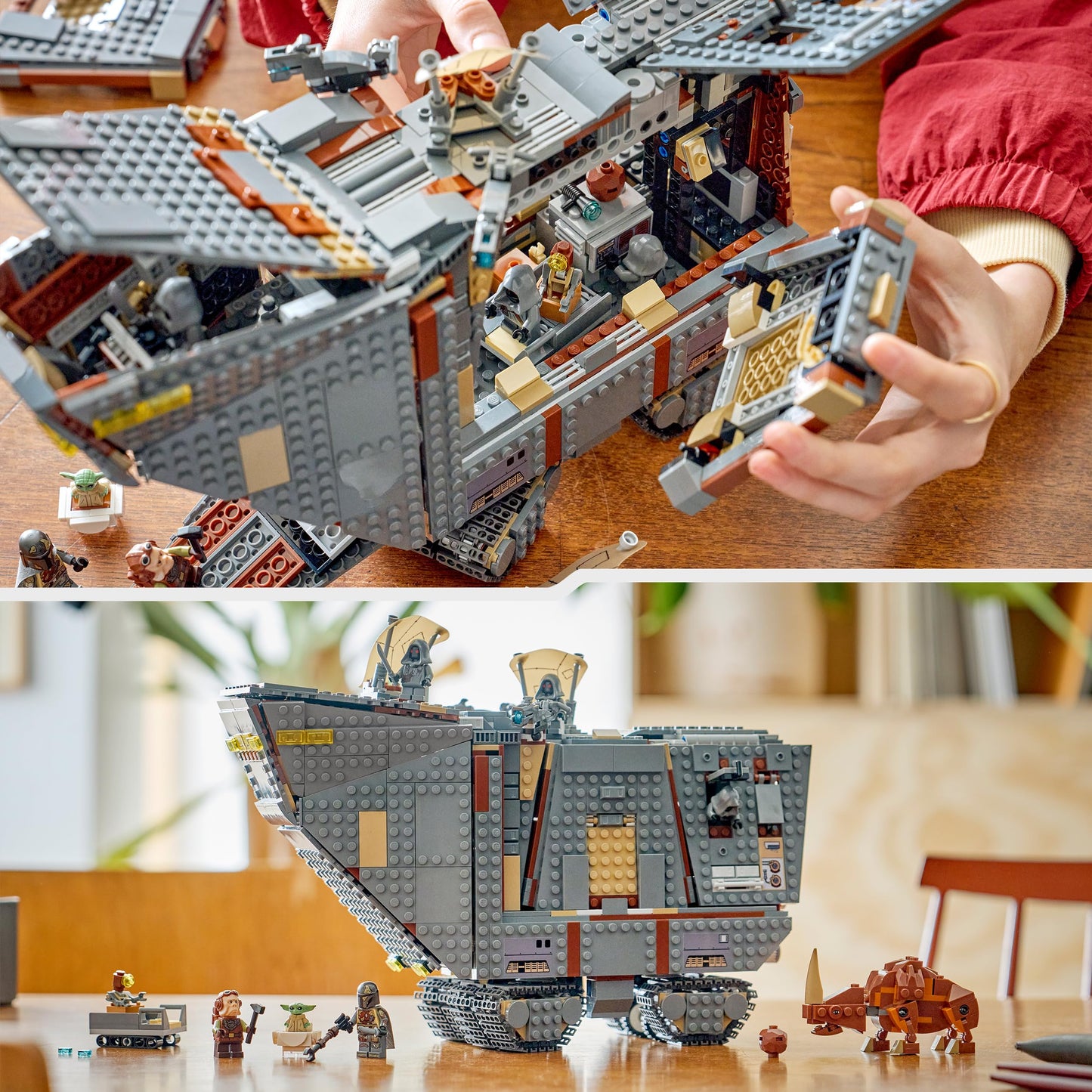 LEGO Star Wars 75453 Offworld Sandcrawler and Mudhorn with Grogu Figure & 5 Minifigures incl. The Mandalorian