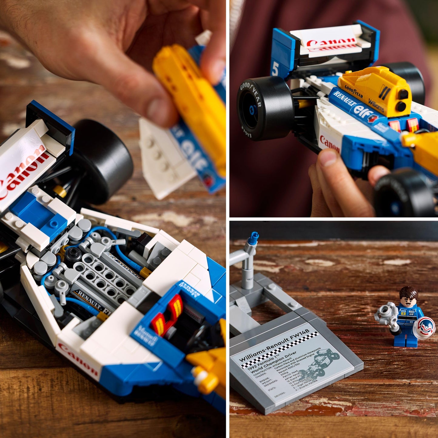 LEGO 10353 Icons Williams Racing FW14B & Nigel Mansell - F1 Car Model Set