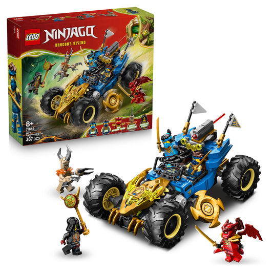 LEGO 71856 Ninjago 2in1 Jay's Transforming Car Toy - Ninja Truck w/ 5 Minifigures incl. Kai & Nya plus Shurikens & Swords