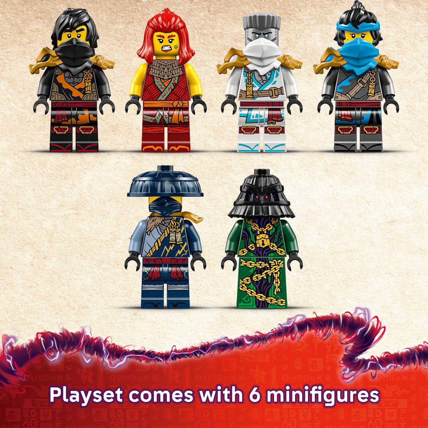 LEGO 71848 Ninjago The Temple Bounty with Movable Sails, plus 6 Minifigures Incl. Cole Zane & Nya