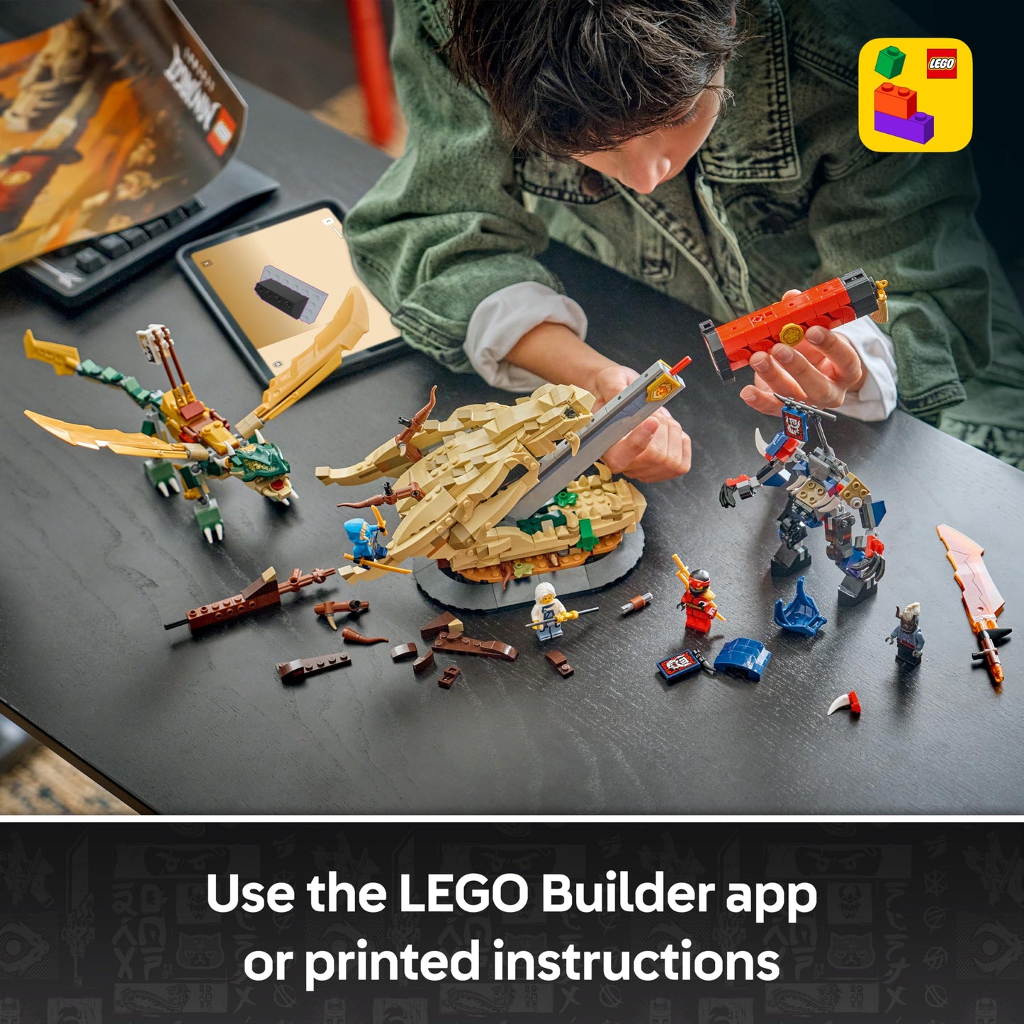 LEGO 71871 Ninjago Battle at the Dragon's Blade incl. Dragon, Mech Action Figure & 4 Minifigures w/Katanas