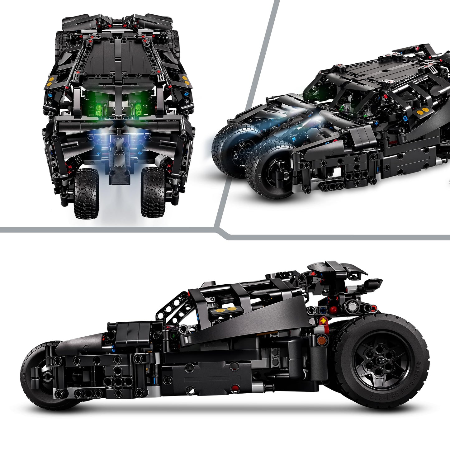 LEGO 42239 Technic Batmobile Tumbler - Remote Control Car Toy - Batman Model Kit with Working Steering & Lights