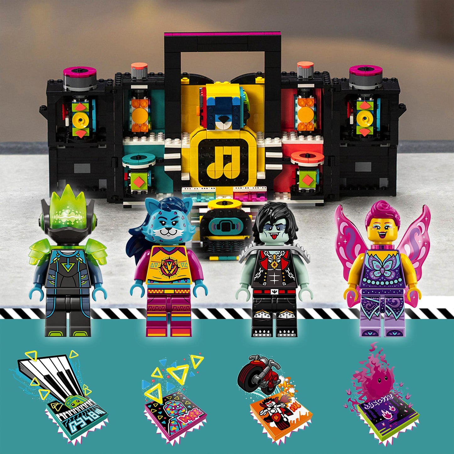 LEGO 43115 VIDIYO The Boombox BeatBox BeatBox Music Video Maker Musical Toy for Kids, Augmented Reality Set with App