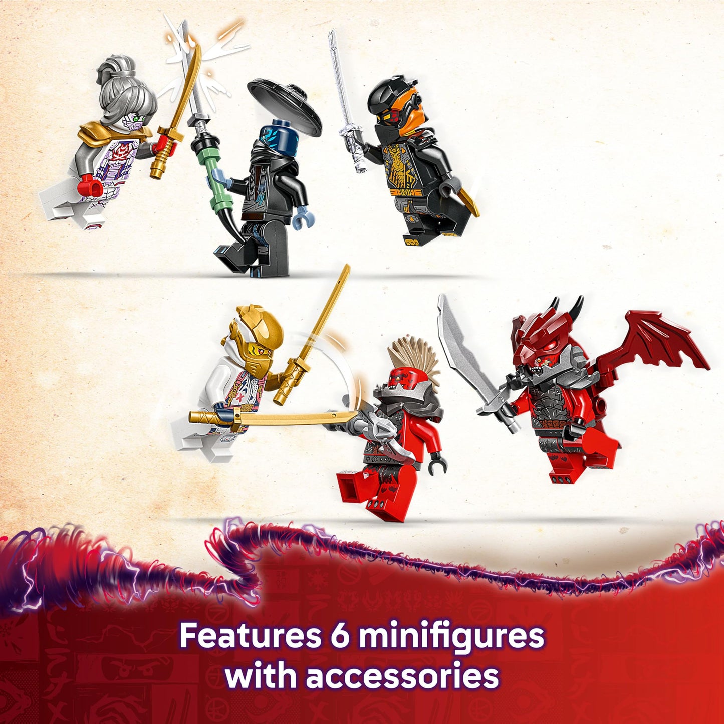 LEGO 71834 NINJAGO 4in1 Zane’s Ultra Combiner Mech Toy - Rebuilds into a Jet, Car Model, Dragon & Ninja Figure - Incl. 6 Minifigures