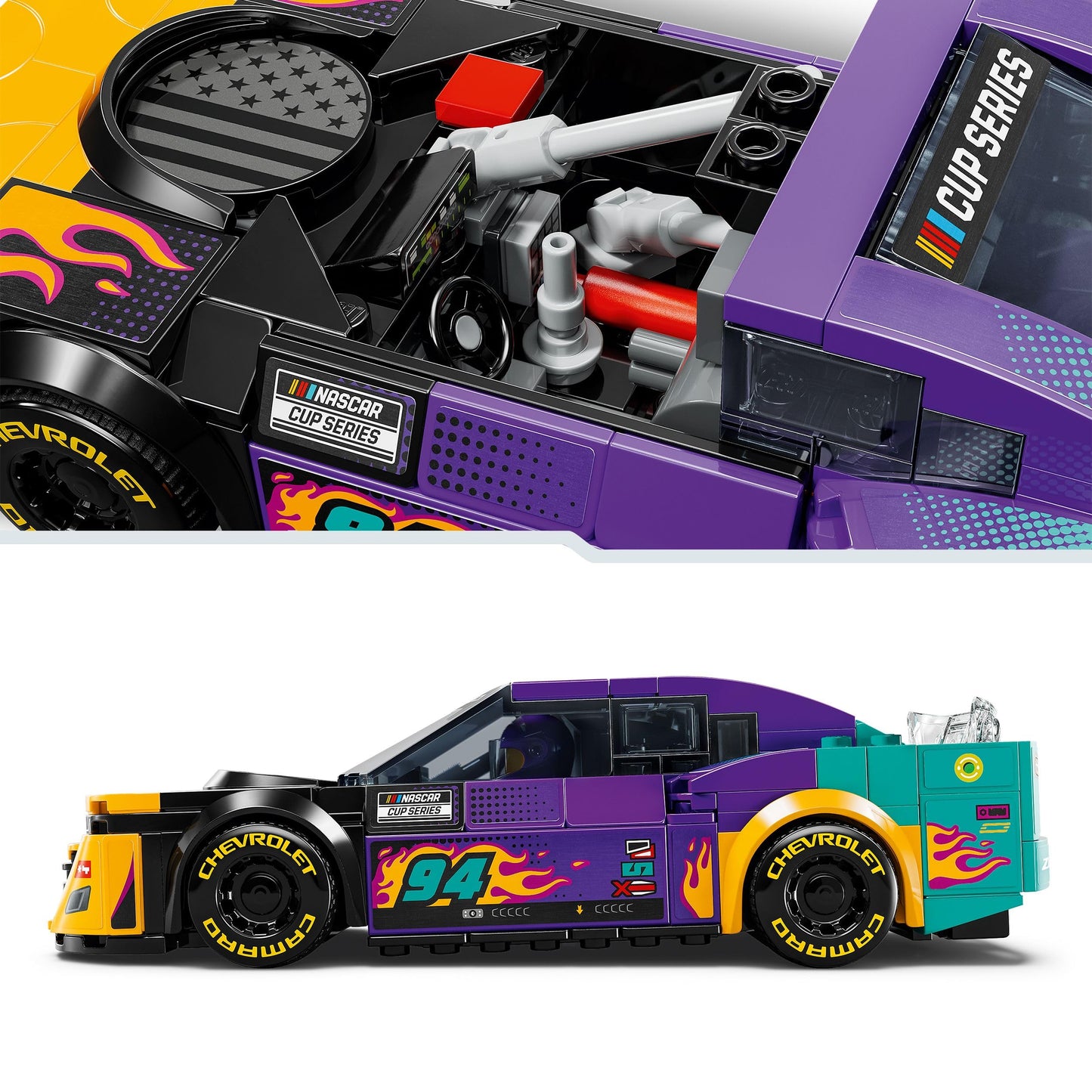 LEGO 76935 Speed Champions NASCAR Next Gen Chevrolet Camaro ZL1 Race Car Toy, Vehicle