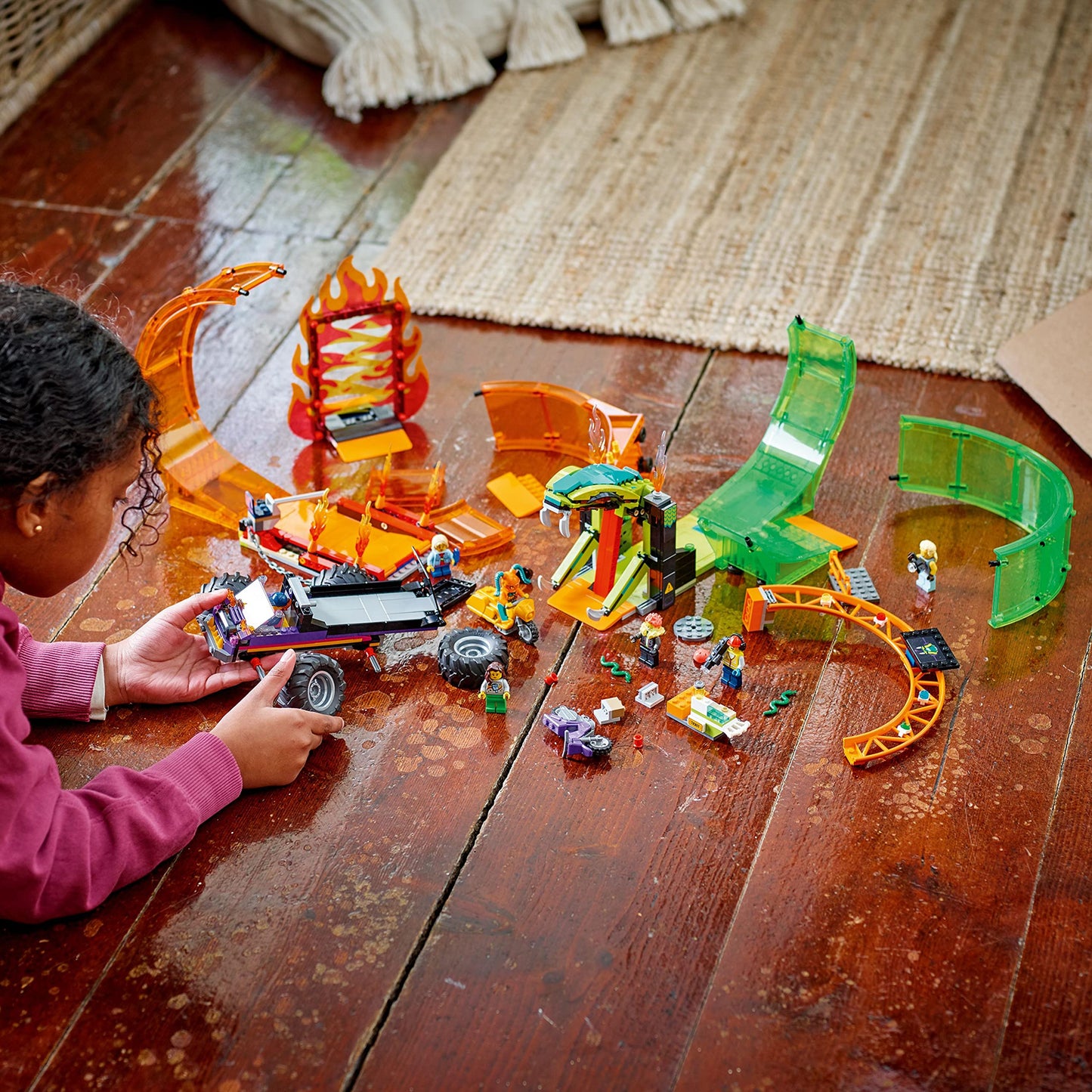 LEGO City Stuntz Double Loop Stunt Arena 60339 Building Toy Set for Boys, Girls, and Kids Ages 7+ (598 Pieces)