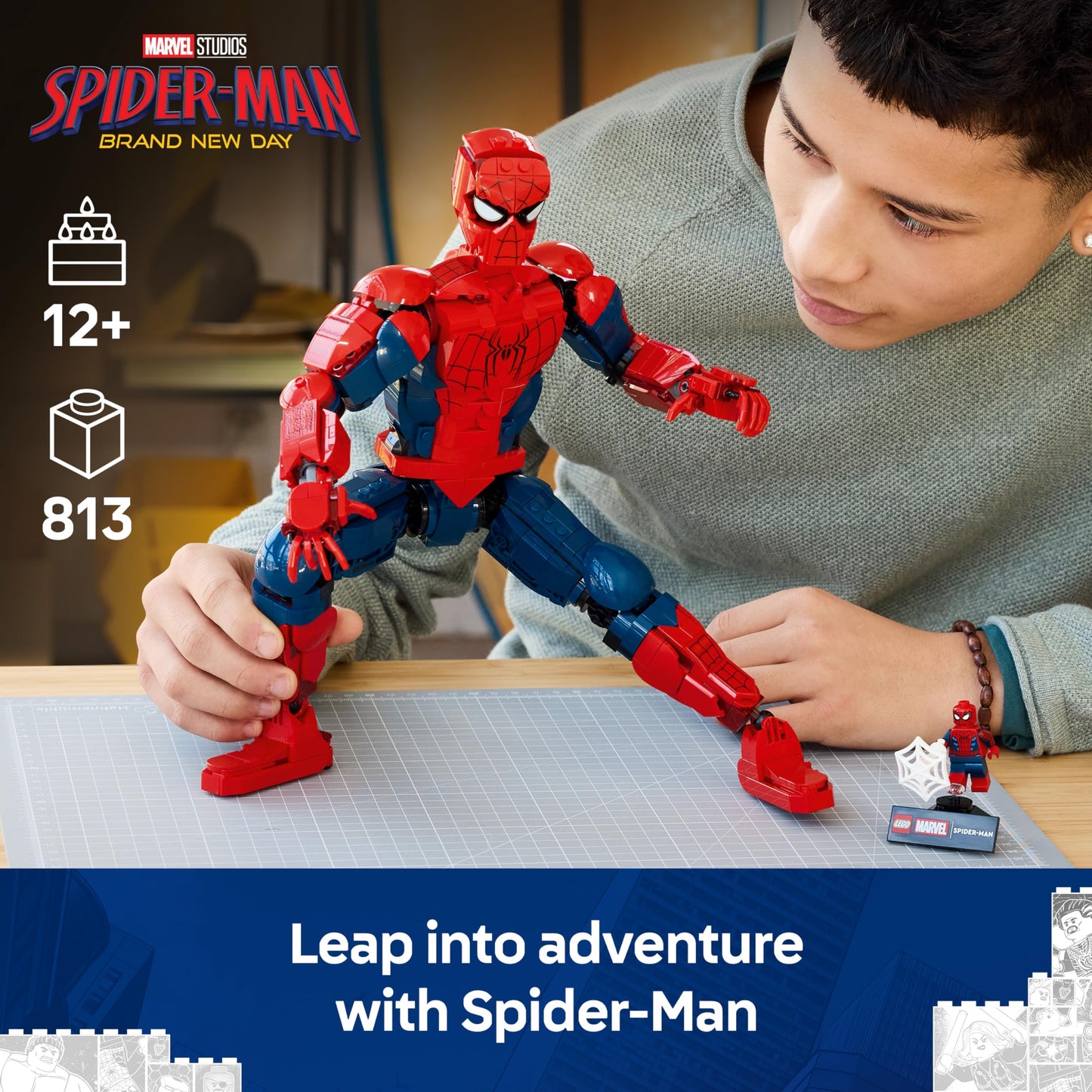 LEGO 76346 Marvel Spider-Man Hero Figure - Superhero Toy incl. Action Figure w/Collectible Minifigure
