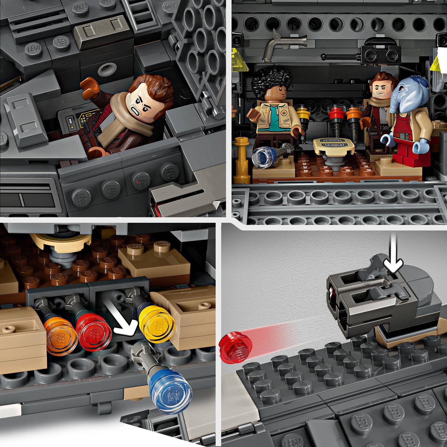 LEGO 75374 Star Wars : Skeleton Crew The Onyx Cinder Set, Includes 5 Character Minifigures