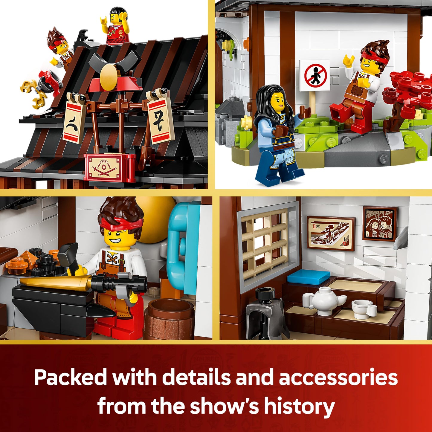 LEGO 71858 NINJAGO Four Weapons Blacksmith 15th Anniversary - Ninja House with Collectible Minifigure