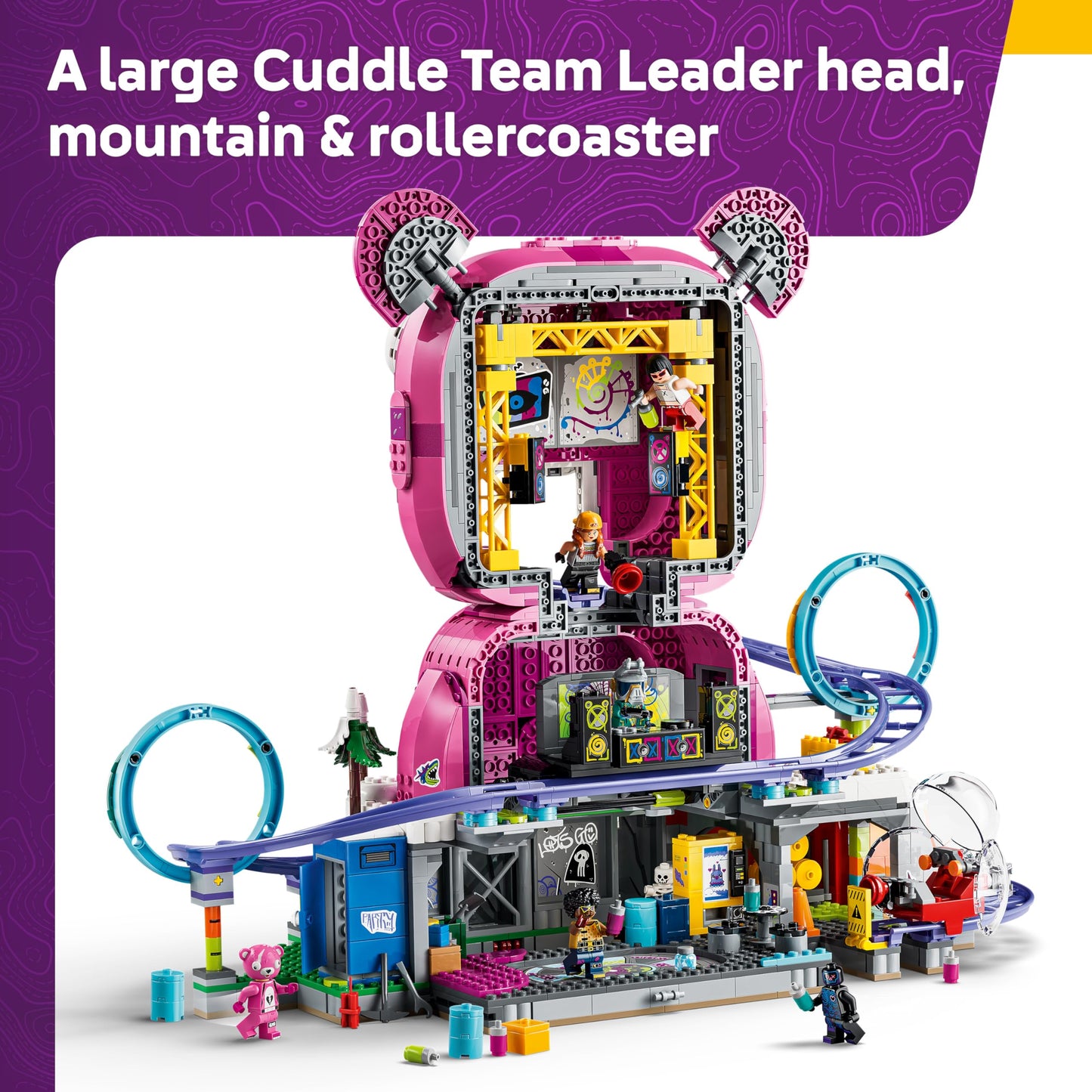 LEGO 77082 Fortnite Rave Cave - Interactive Toy with Theme Park Model & 6 Minifigures