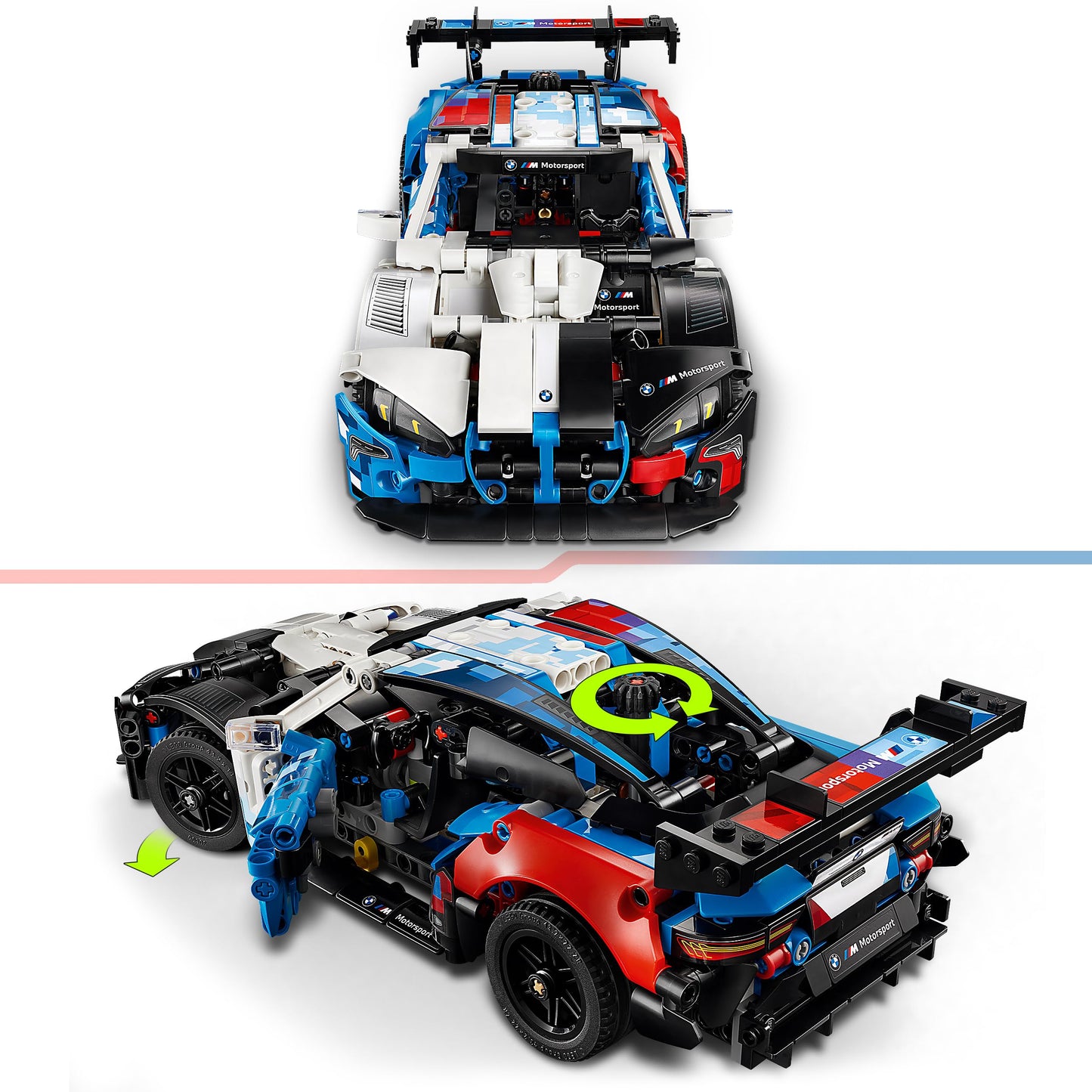 LEGO 42226 Technic BMW M4 GT3 EVO Race Car Toy - Model Kit with V6 Engine, Steering & Opening Doors