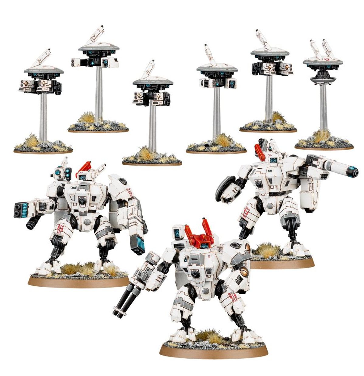 T'au Empire : Tau XV8 Crisis Battlesuit Team - Warhammer 40K - Games Workshop
