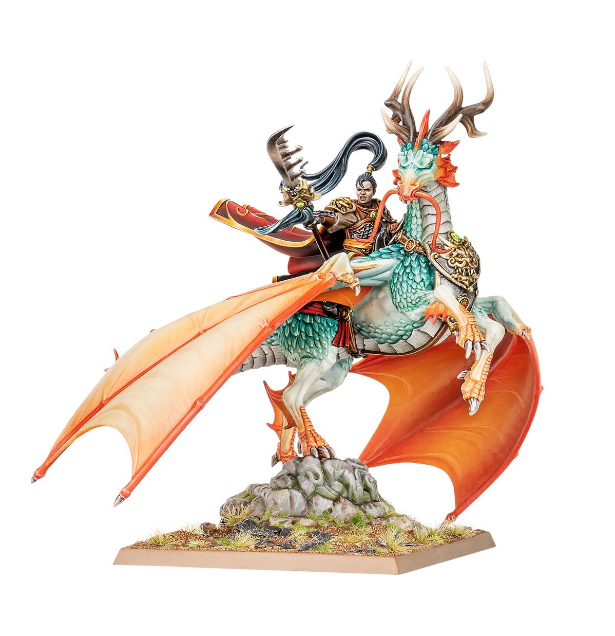 Grand Cathay : Shugengan Lord on Great Sprit Longma - Warhammer The Old World - Games Workshop